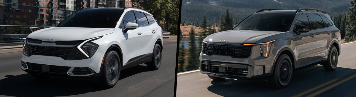 2024 Kia Sportage vs 2024 Kia Sorento