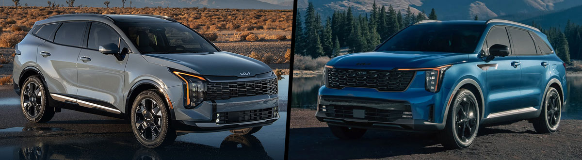 2026 Kia Sportage Hybrid vs 2026 Kia Sorento Hybrid