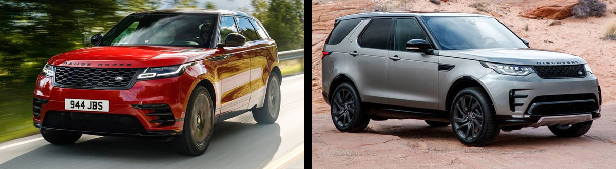 2019 Range Rover Velar vs. 2019 Land Rover Discovery Comparison