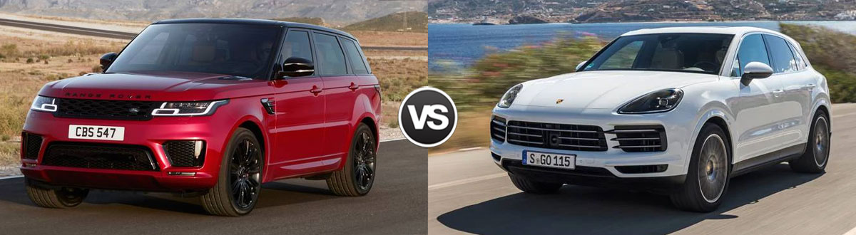 2020 Range Rover Sport vs. 2020 Porsche Cayenne Union