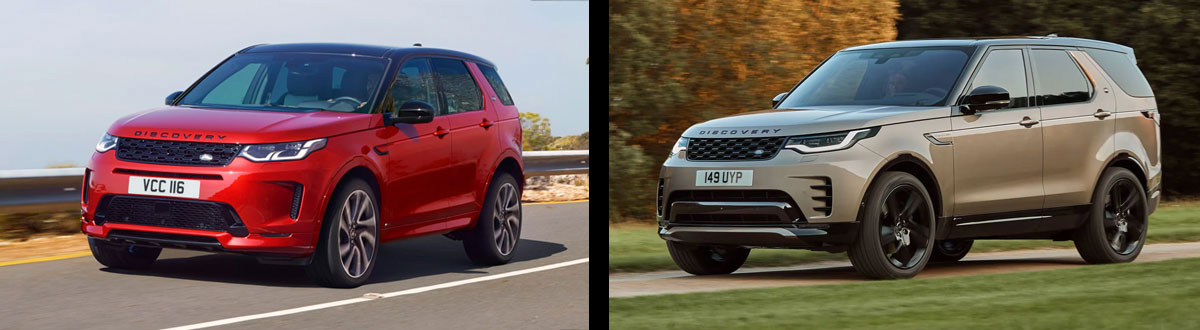 2022 Land Rover Discovery Sport vs 2022 Land Rover Discovery