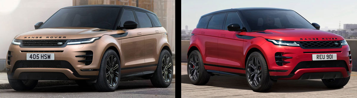 2024 vs. 2023 Range Rover Evoque