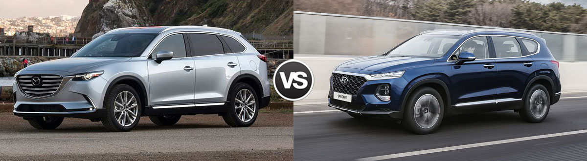  Comparar Mazda CX-9 2019 vs Hyundai Santa Fe 2019 |  Farmington Hills MI