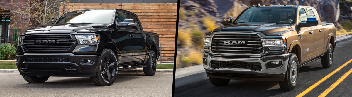 2021 RAM 1500 vs 2021 RAM 2500