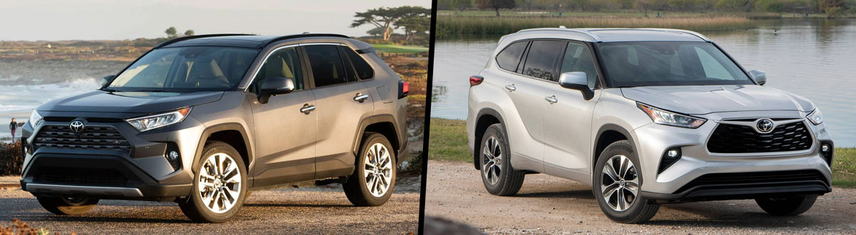 2024 Toyota RAV4 vs 2024 Toyota Highlander