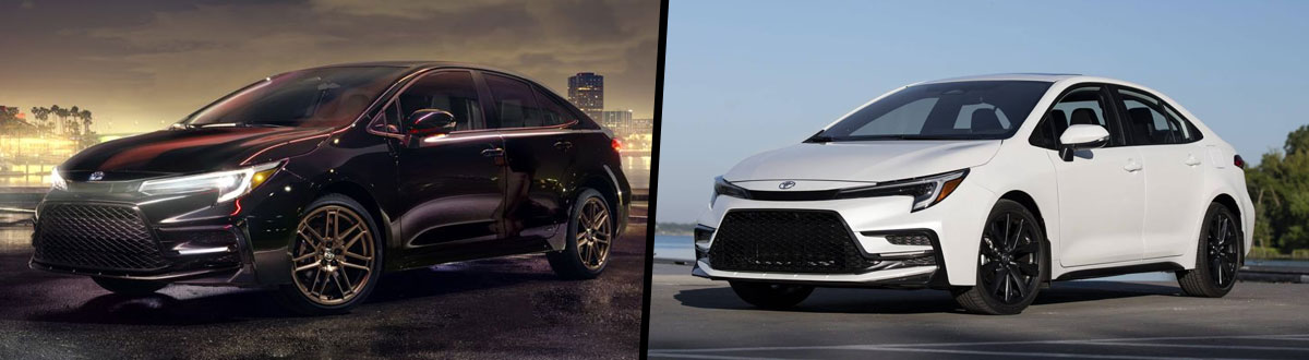 Compare 2024 vs. 2023 Toyota Corolla