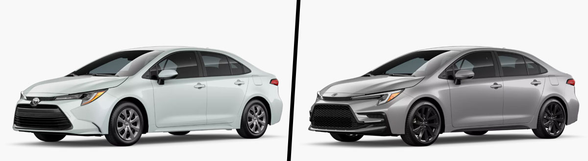 2026 Toyota Corolla LE vs 2026 Toyota Corolla SE