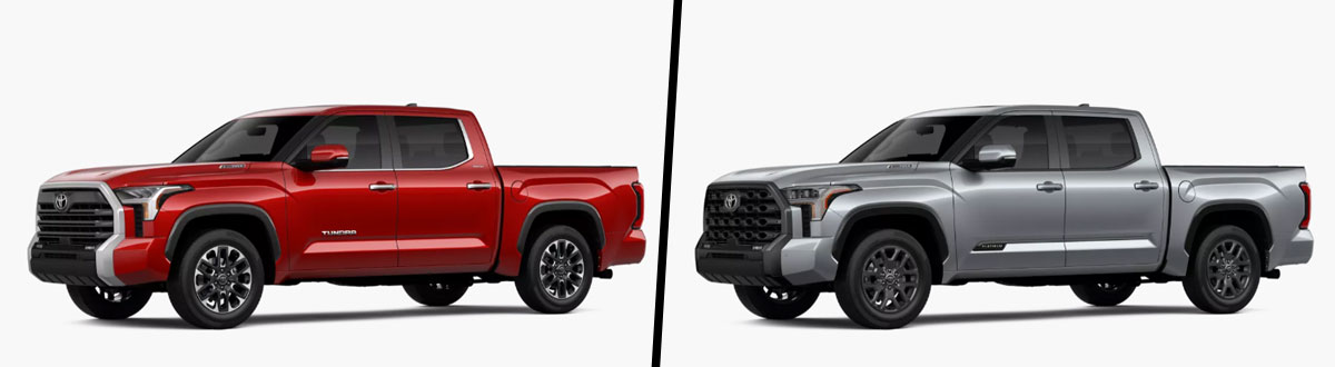 2026 Toyota Tundra Limited i-FORCE MAX vs 2026 Toyota Tundra Platinum i-FORCE MAX