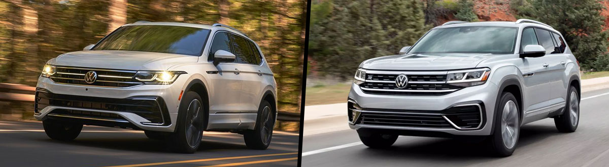 2022 Volkswagen Tiguan vs 2022 Volkswagen Atlas