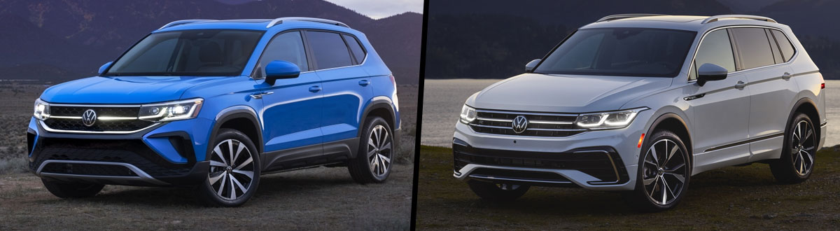 2023 Volkswagen Taos vs 2023 Volkswagen Tiguan
