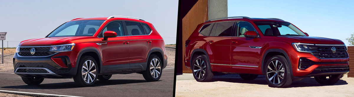 2024 Volkswagen Taos vs 2024 Volkswagen Atlas