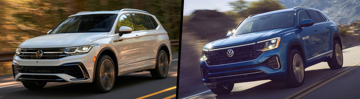 2024 Volkswagen Tiguan vs 2024 Volkswagen Atlas Cross Sport