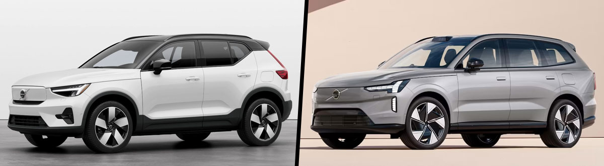 2023 Volvo XC40 Recharge Pure Electric vs 2024 Volvo EX90