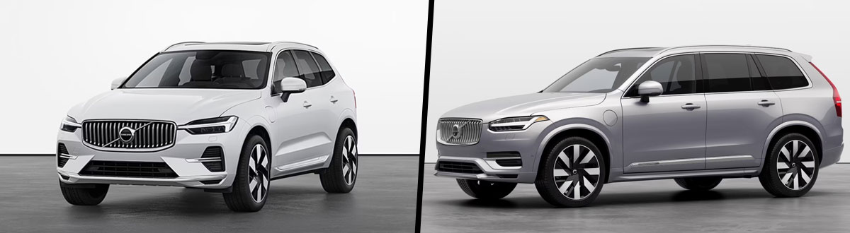 2023 Volvo XC60 Recharge Plug-In Hybrid vs 2023 Volvo XC90 Recharge Plug-In Hybrid
